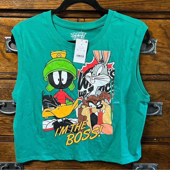 NWT! Looney Tunes 'Im the Boss' Graphic Tank Top - Picture 5 of 6